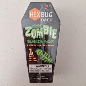 HEXBUG Nano Mutant Zombie Glow In The Dark Black Coffin 2011 RARE NEW SEALED